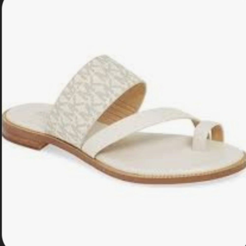 Michael Kors Beige Slide Sandals